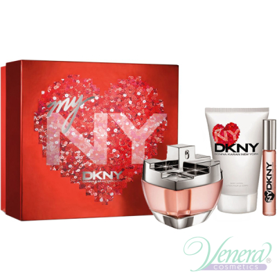 DKNY My NY Комплект (EDP 100ml + BL 100ml + Roll On 10ml) за Жени Дамски Комплекти