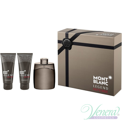 Mont Blanc Legend Intense Комплект (EDT 100ml + AS Balm 100ml + SG 100ml) за Мъже Мъжки Парфюми
