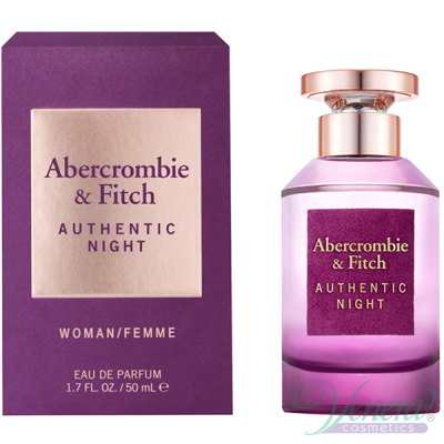 Abercrombie & Fitch Authentic Night Woman EDP 50ml за Жени Дамски Парфюми 