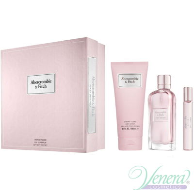 Abercrombie & Fitch First Instinct for Her Комплект (EDP 100ml + EDP 15ml + BL 200ml) за Жени Дамски Комплекти
