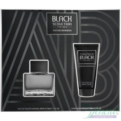 Antonio Banderas Seduction in Black Set (EDT 50ml + AS Balm 50ml) за Мъже Мъжки Комплекти
