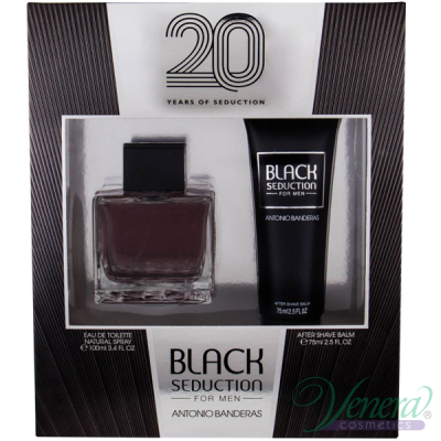 Antonio Banderas Seduction in Black Set (EDT 100ml + AS Balm 75ml) за Мъже Мъжки Комплекти