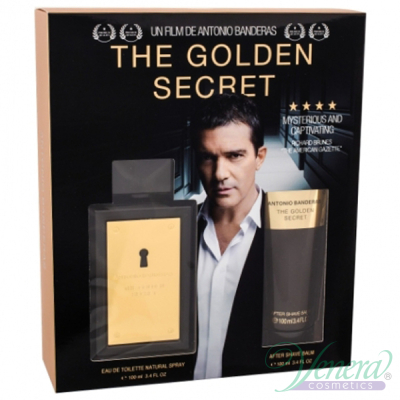 Antonio Banderas The Golden Secret Комплект (EDT 100ml + AS Balm 100ml) за Мъже Мъжки Комплекти