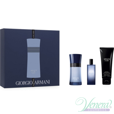 Armani Code Colonia Комплект (EDT 50ml + EDT 15ml + SG 75ml) за Mъже Мъжки Комплекти