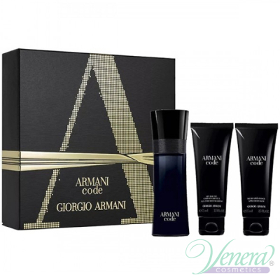 Armani Code Комплект (EDT 75ml + AS Balm 75ml + SG 75ml) за Mъже Мъжки Комплекти