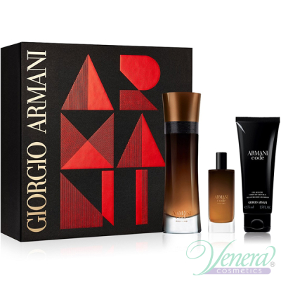 Armani Code Profumo Set (EDP 110ml + EDP 15ml + SG 75ml) за Мъже Мъжки Комплекти