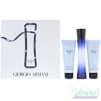 Armani Code Комплект (EDP 75ml + Body Lotion 75ml + Shower Gel 75ml) за Жени Дамски комплекти