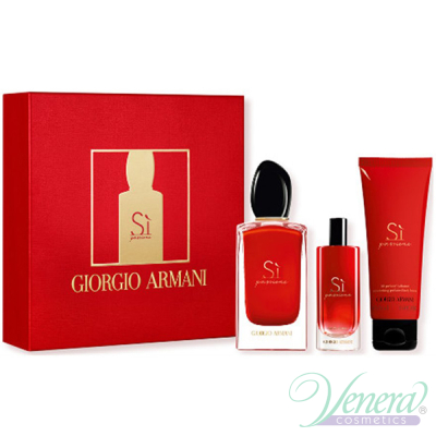 Armani Si Passione Комплект (EDP 100ml + EDP 15ml + BL 75ml) за Жени Дамски Комплекти