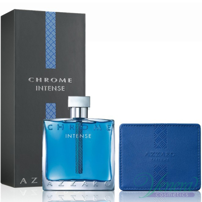 Azzaro Chrome Intense Комплект (EDT 100ml + Card Holder) за Мъже Мъжки Комплекти