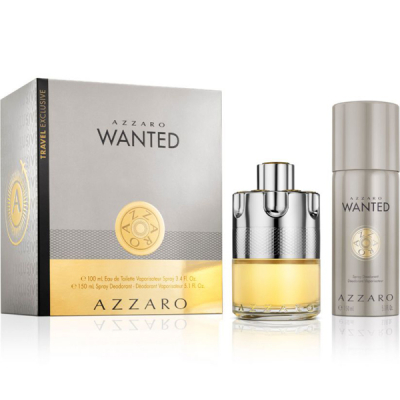 Azzaro Wanted Комплект (EDT 100ml + Deo Spray 150ml) за Мъже Мъжки Комплекти