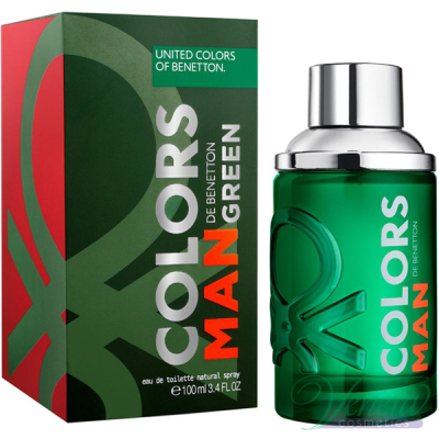 Benetton Colors Man Green EDT 100ml за Мъже Мъжки Парфюми