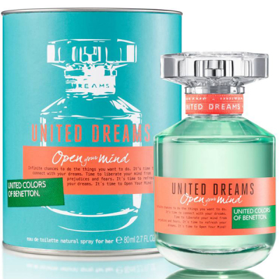 Benetton United Dreams Open Your Mind EDT 80ml за Жени БЕЗ ОПАКОВКА Дамски Парфюми без опаковка