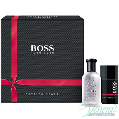 Boss Bottled Sport Комплект (EDT 100ml + Deo Stick 75ml) за Мъже Мъжки Комплекти