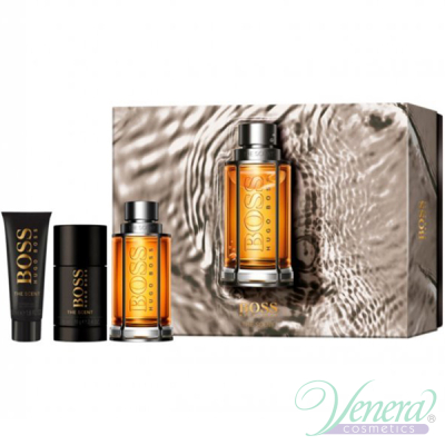 Boss The Scent Комплект (EDT 100 + Deo Stick 75ml + SG 50ml) за Мъже Мъжки Комплекти
