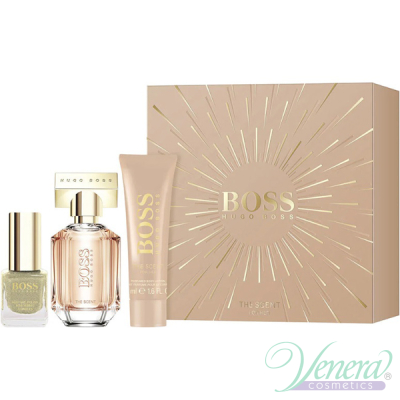 Boss The Scent for Her Комплект (EDP 30ml + BL 50ml + Nail Polish 4.5ml) за Жени Дамски Парфюми