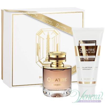 Boucheron Quatre Absolu de Nuit Pour Femme Комплект (EDP 50ml + BL 100ml) за Жени Дамски Комплекти