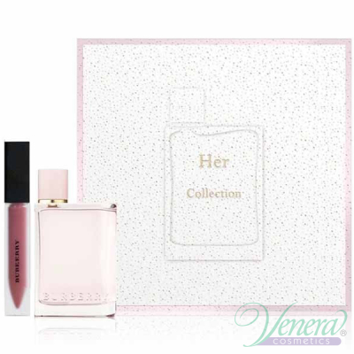 Burberry Her Комплект (EDP 50ml + Liquid Lip Velvet) за Жени Дамски Комплекти