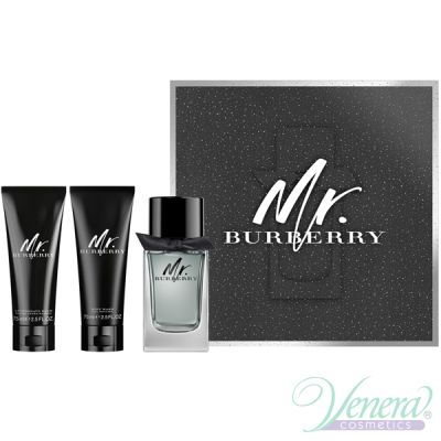 Burberry Mr. Burberry Комплект (EDT 100ml + AS Balm 75ml + SG 75ml) за Мъже Мъжки Комплекти