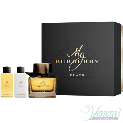 Burberry My Burberry Black Комплект (EDP 90ml + BL 75ml + SG 75ml) за Жени Дамски Комплекти