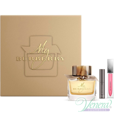Burberry My Burberry Комплект (EDP 90ml + Kises Gloss 6ml + Mascara 3.5ml) за Жени Дамски Комплекти