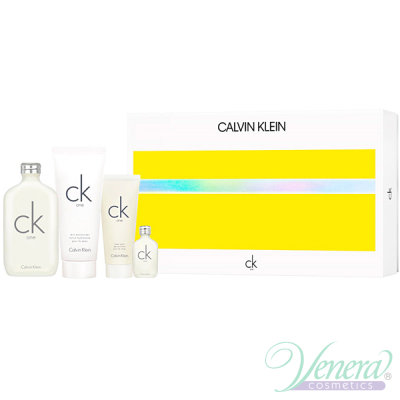 Calvin Klein CK One Комплект (EDT 200ml + EDT 15ml + BL 100ml + SG 100ml) за Мъже и Жени Унисекс Комплекти