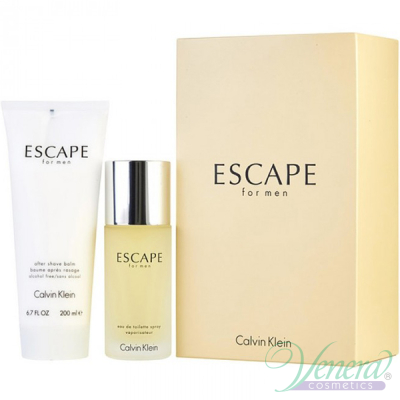 Calvin Klein Escape Комплект (EDT 100ml + AS Balm 200ml) за Мъже Мъжки Комплекти