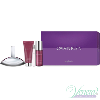 Calvin Klein Euphoria Комплект (EDP 100ml + EDP 10ml + BL 100ml + Body Mist 150ml) за Жени Дамски Комплекти