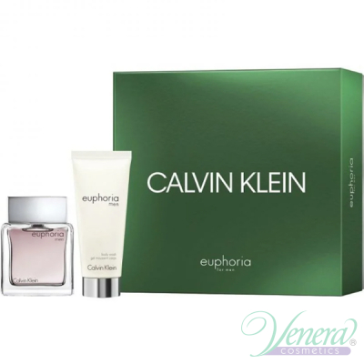 Calvin Klein Euphoria Комплект (EDT 50ml + SG 100ml) за Мъже За Мъже