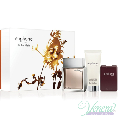 Calvin Klein Euphoria Комплект (EDT 100ml + EDT 20ml + AS Balm 100ml) за Мъже За Мъже