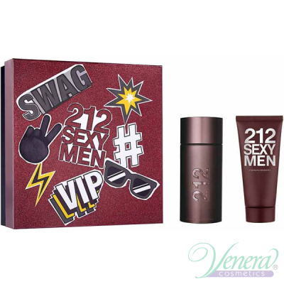 Carolina Herrera 212 Sexy Set (EDT 100ml + AS Balm 100ml) за Мъже Мъжки Комплекти