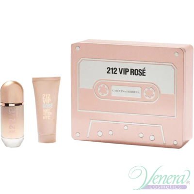 Carolina Herrera 212 VIP Rose Комплект (EDP 50ml + BL 75ml) за Жени Дамски Комплекти
