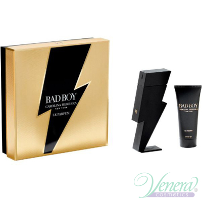 Carolina Herrera Bad Boy Le Parfum Комплект (EDP 100ml + SG 100ml) за Мъже Мъжки Комплекти