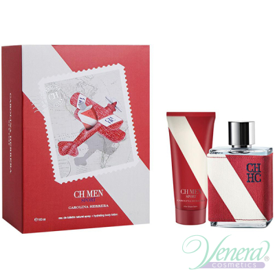 Carolina Herrera CH Men Sport Комплект (EDT 100ml + After Shave Balm 100ml) за Мъже За Мъже