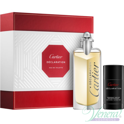 Cartier Declaration Комплект (EDT 100ml + Deo Stick 75ml) за Мъже Мъжки Комплекти