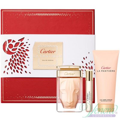 Cartier La Panthere Комплект (EDP 75ml + EDP 9ml + BL 100ml) за Жени Дамски Комплекти