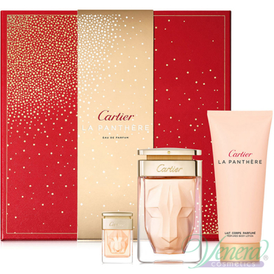 Cartier La Panthere Комплект (EDP 75ml + EDP 6ml + BL 100ml) за Жени Дамски Комплекти