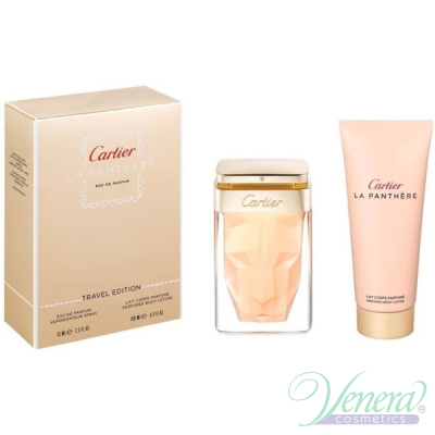 Cartier La Panthere Комплект (EDP 75ml + BL 100ml) за Жени Дамски Комплекти