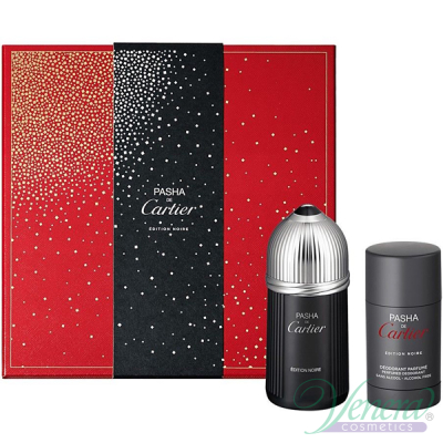 Cartier Pasha de Cartier Edition Noire Комплект (EDT 100ml + Deo Stick 75ml) за Мъже Мъжки Комплекти