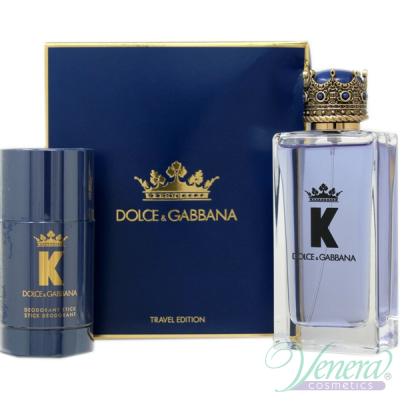 Dolce&Gabbana K by Dolce&Gabbana Set (EDT 100ml + Deo Stick 75ml) за Мъже Мъжки Парфюми