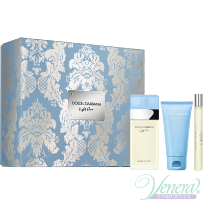 Dolce&Gabbana Light Blue Комплект (EDT 100ml + Body Cream 75ml + EDT 10ml) за Жени Дамски Комплекти