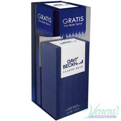 David Beckham Classic Blue Комплект (EDT 40ml + Deo Spray 150ml) за Мъже Мъжки Комплекти