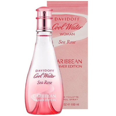 Davidoff Cool Water Sea Rose Caribbean Summer EDT 100ml за Жени БЕЗ ОПАКОВКА Дамски Парфюми без опаковка
