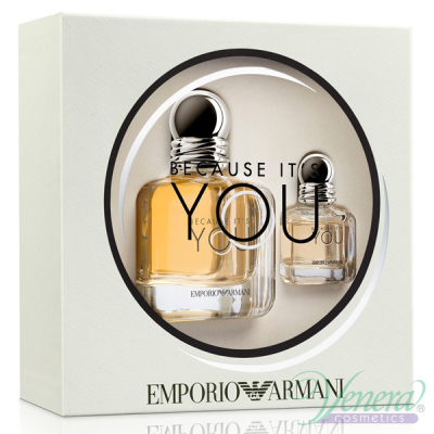 Emporio Armani Because It's You Комплект (EDP 50ml + EDP 7ml) за Жени Дамски Комплекти