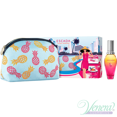 Escada Miami Blossom Set (EDT 30ml + Bag) за Жени Дамски Комплекти