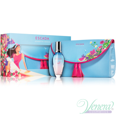 Escada Sorbetto Rosso Комплект (EDT 30ml + Несесер) за Жени Дамски Комплекти