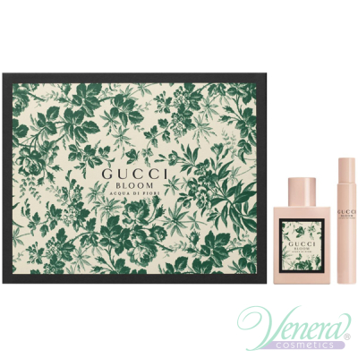 Gucci Bloom Acqua di Fiori Комплект (EDT 50ml + EDT 7.4ml) за Жени Дамски Комплекти