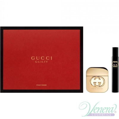 Gucci Guilty комплект (EDT 50ml + EDT 7.4ml Roller Ball) за Жени Дамски Комплекти