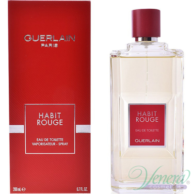 Guerlain Habit Rouge EDT 200ml за Мъже Мъжки Парфюми