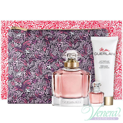 Guerlain Mon Guerlain Комплект (EDP 100ml + EDP 5ml + BL 75ml + Bag) за Жени Дамски Комплекти
