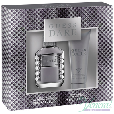 Guess Dare Комплект (EDT 50ml + AS Balm 75m) за Мъже Мъжки Комплекти